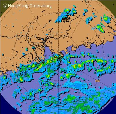 2003年8月24日下午1時48分的雷達回波圖像